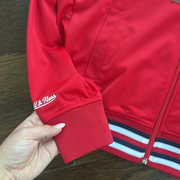 NWT Mitchell & Ness men's Red Bull soccer league Zip-Up Hoodie - Picture 6 of 10